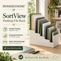 DOMERLYHOME™ SortView Desktop File Rack