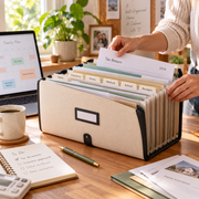DOMERLYHOME™ ArchiveFlex Expanding File Organizer