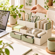 DOMERLYHOME™ CalmGrid Modular Desk Organizer