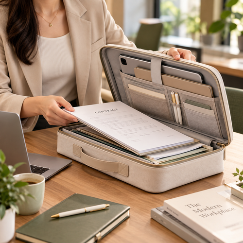 DOMERLYHOME™ CarryFile Portable Document Case