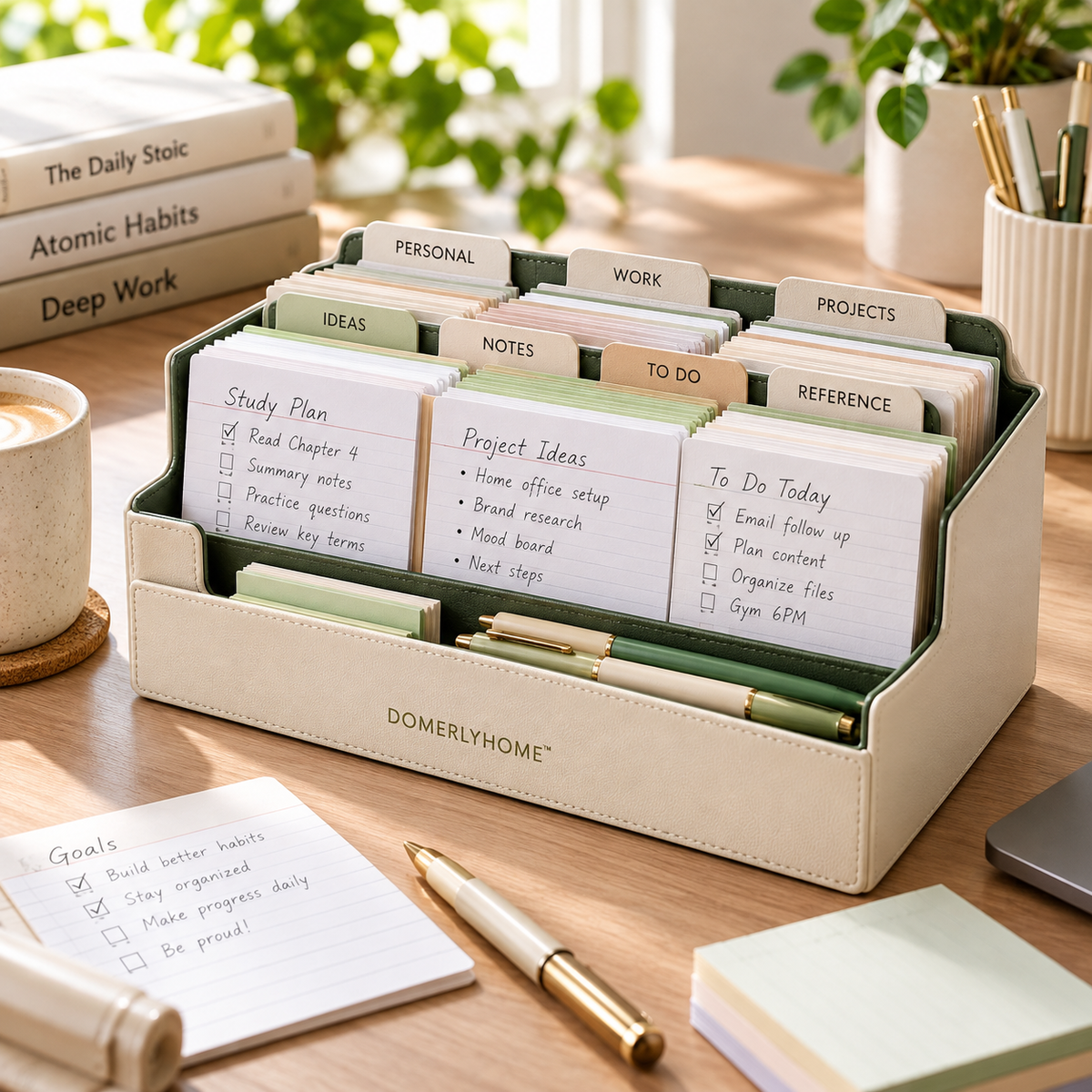 DOMERLYHOME™ IdeaIndex Card Organizer Set