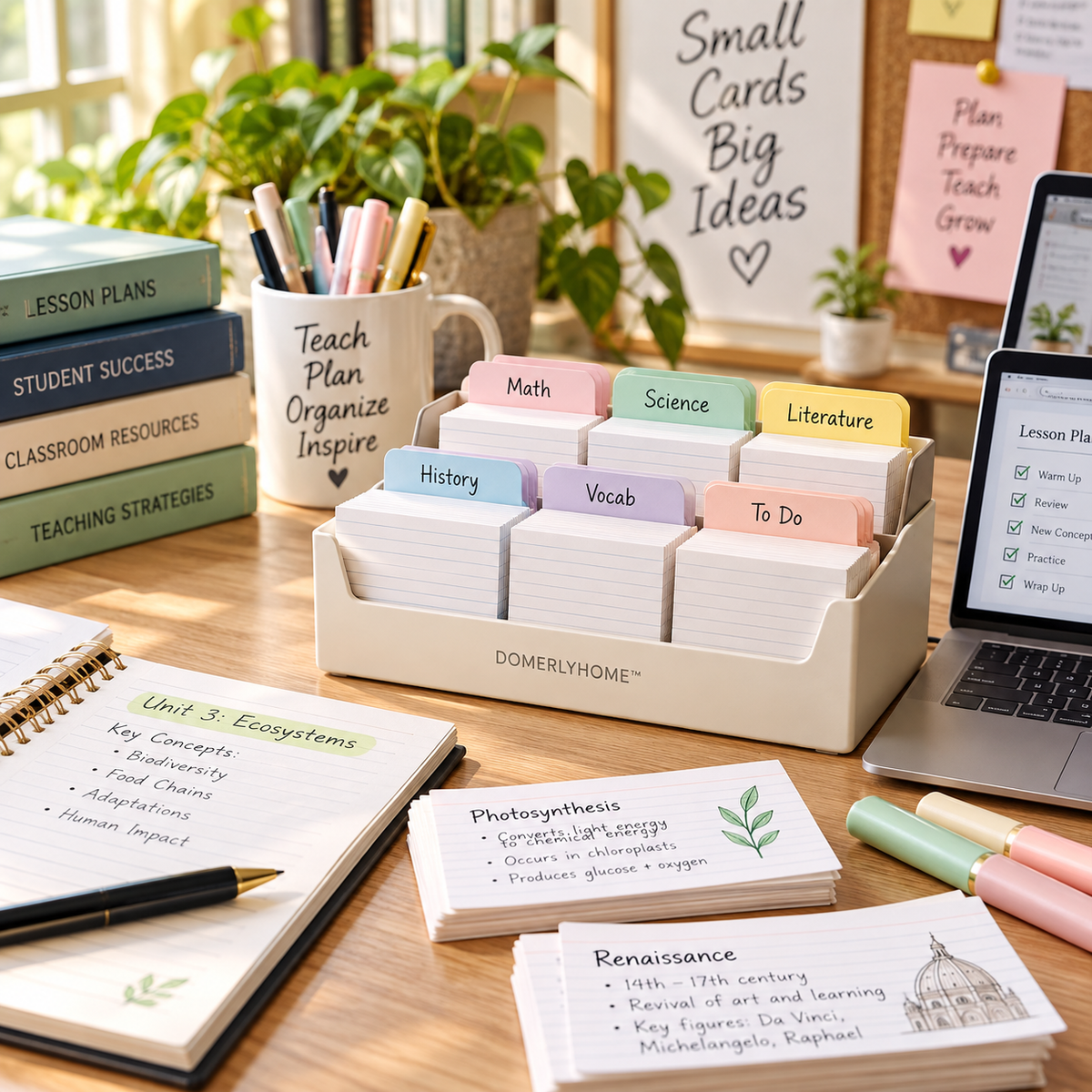 DOMERLYHOME™ IdeaIndex Card Organizer Set