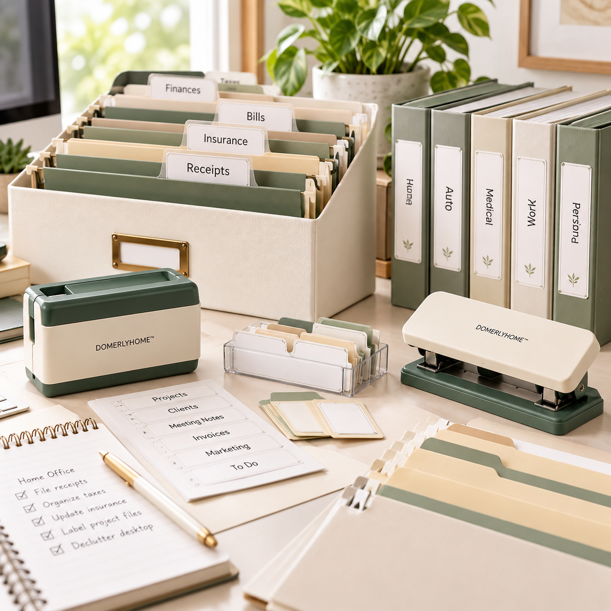 DOMERLYHOME™ LabelLine File Identification Kit
