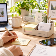 DOMERLYHOME™ NoteDock Memo & Business Card Holder