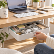 DOMERLYHOME™ SlideKeep Under-Desk Storage Drawer
