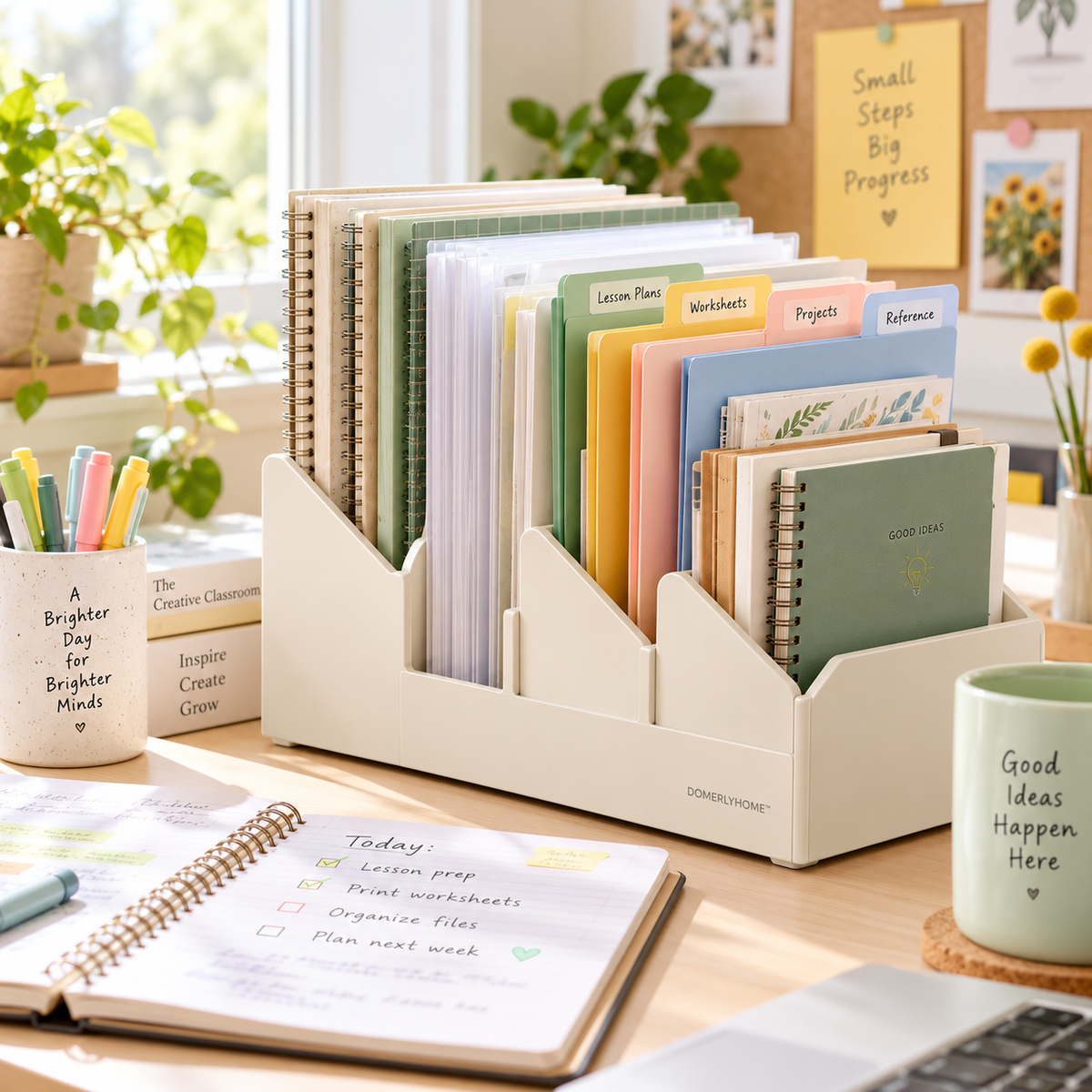 DOMERLYHOME™ SortView Desktop File Rack