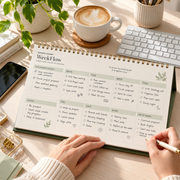 DOMERLYHOME™ WeekFlow Undated Desk Planner