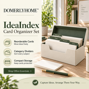 DOMERLYHOME™ IdeaIndex Card Organizer Set