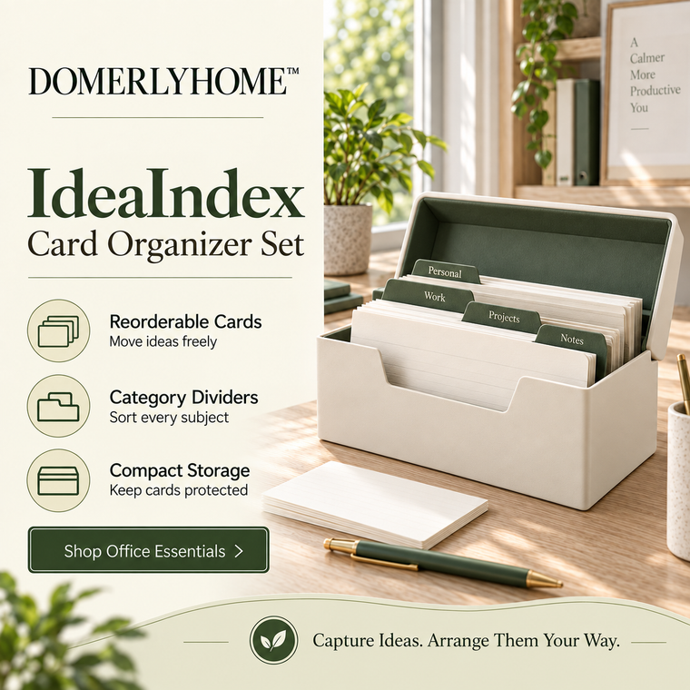 DOMERLYHOME™ IdeaIndex Card Organizer Set